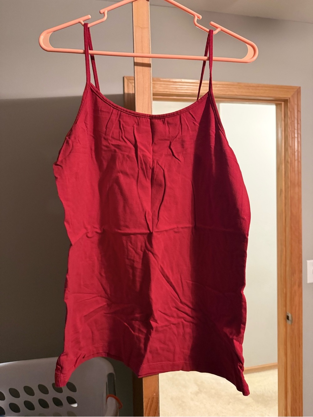 Time and Tru Red Spaghetti Strap Cami Tank